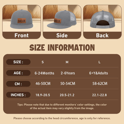 Personalized Baby Baseball Cap Toddler Baseball Hat for Boys & Girls - Infant Sun Hat