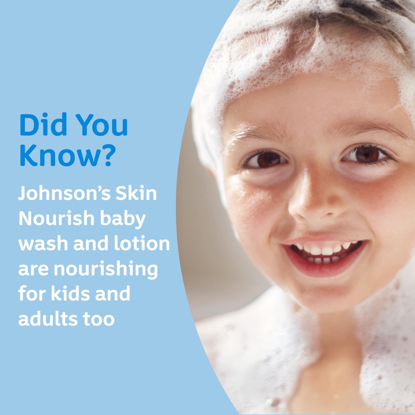 Johnson's Skin Nourish Moisturizing Baby Lotion for Dry Skin with Vanilla & Oat Scents, Gentle & Lightweight Body Lotion for the Whole Family, Hypoallergenic, Dye-Free, 16.9 fl. oz