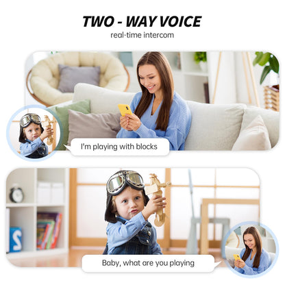 Robot Security Camera,Indoor Camera Robot,5G/2.4Ghz WiFi Robot Cameras for Home Security,Pet/Baby Camera with Phone App Motion Detection and Alarm,Home Security Two-Way Talk, Human Detection