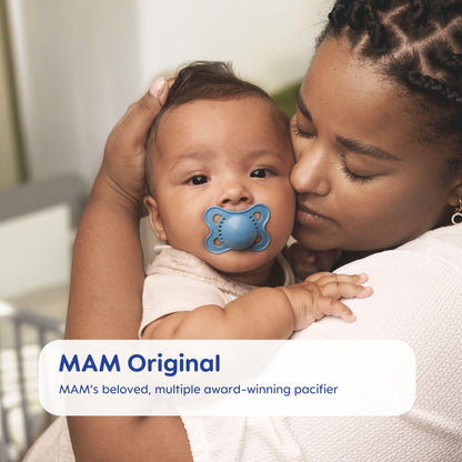 MAM Variety Pack Baby Pacifier, Includes 3 Types of Pacifiers, Nipple Shape Helps Promote Healthy Oral Development, 3 Pack, 0-6 Months, Girl