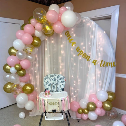 Dusty Blue Balloon Set, 60Pcs 12 Inch Slate Baby Blue White Sand Latex Balloon with Metallic Confetti Champagne Gold Helium Balloons for Birthday Party Baby Bridal Shower Boho Decortaions Supplies
