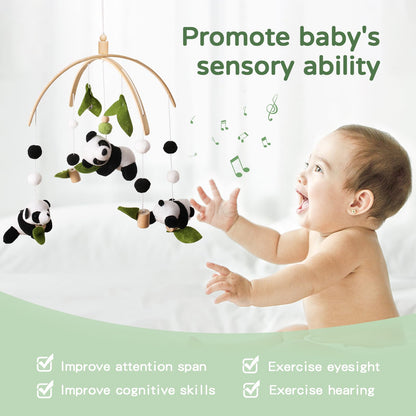 Baby Mobile for Crib, Nursery Mobile Decor, Bee Decoration for Infant, Soft Mobile for Boys and Girls