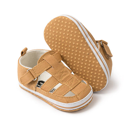 Meckior Baby Infant Boy Girl Sandals Newborn Non-Slip Soft Rubber Sole Sandals for Baby Boys Open-Toe Outdoor Casual Summer First Walkers Shoes