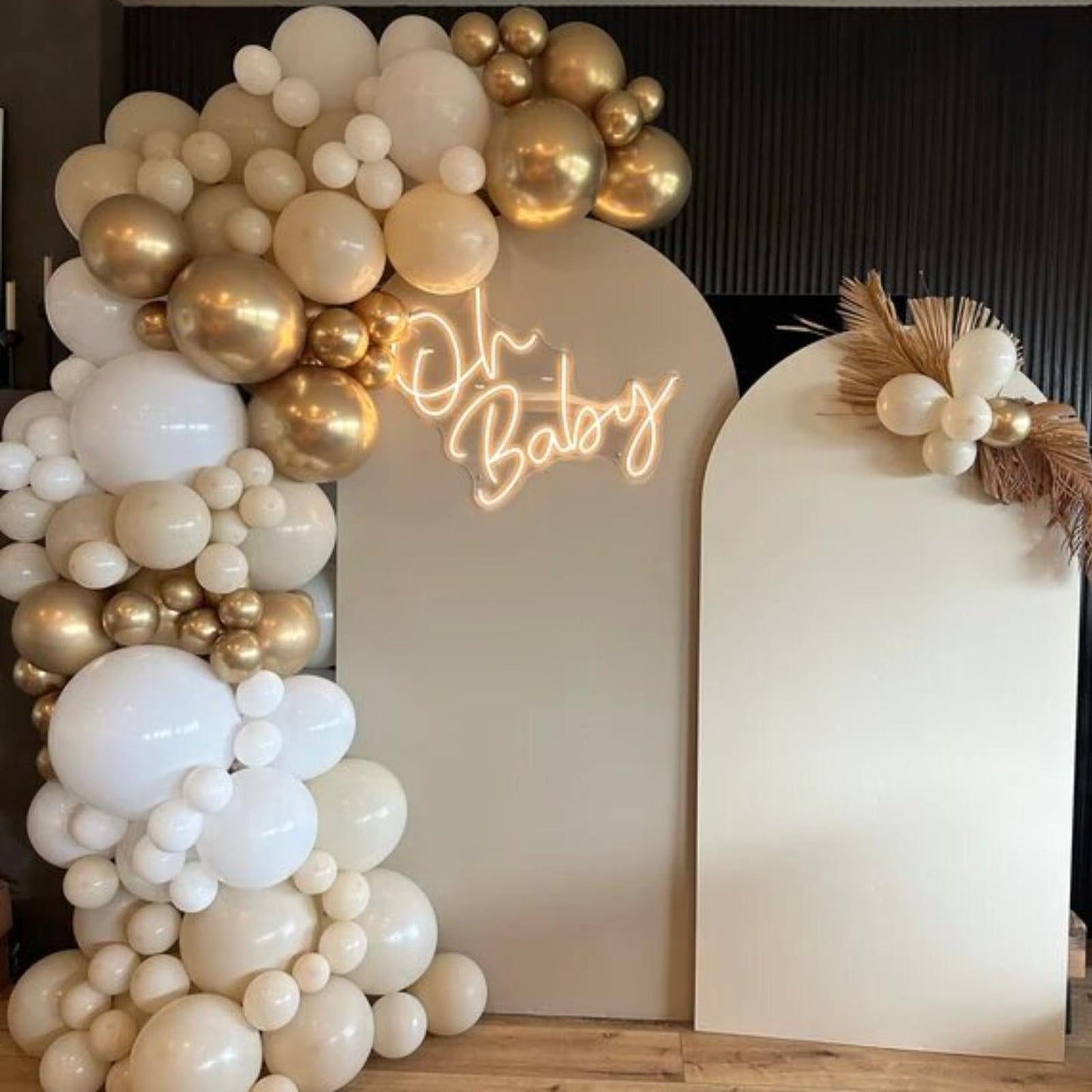 Sage Green Balloons Arch Double Stuffed, Olive Dusty Green Brown Beige Neutral Balloon Garland Kit, White Sand Apricot Tan Latex Balloon for Baby Shower Birthday Jungle Safari Party Decoration