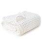 Konssy Waffle Baby Blanket - Soft & Cozy Nursery Swaddle Blanket, Lightweight Toddler Throw for Boys & Girls, Ideal for Wrapping (Oat)