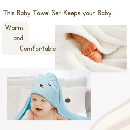 2 Pack Soft Baby Bath Towels with Cute Design. Absorbent Baby Towels for Newborn Gift Set of Hooded Towels for Baby Boys Girls and Neutral (Pink)