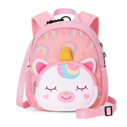 mibasies Toddler Backpacks for Girls 2-4: Baby Preschool Backpack - Kids Unicorn Backpack for Boys Girls - 12inch Mini School Bag