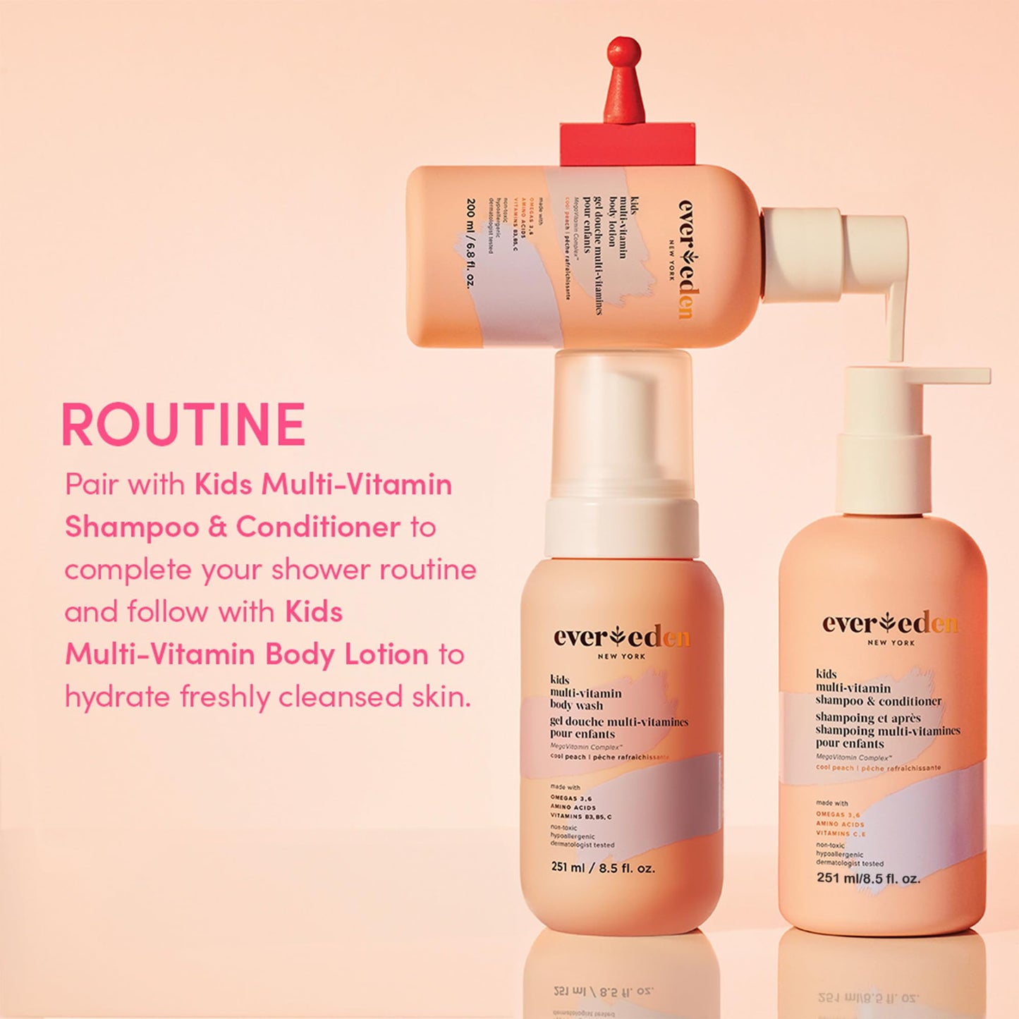 Evereden Baby Shampoo & Body Wash 2-in-1, 8.5 fl oz | Gentle, Non-Toxic, Fragrance-Free, Hydrating Formula for Sensitive Skin