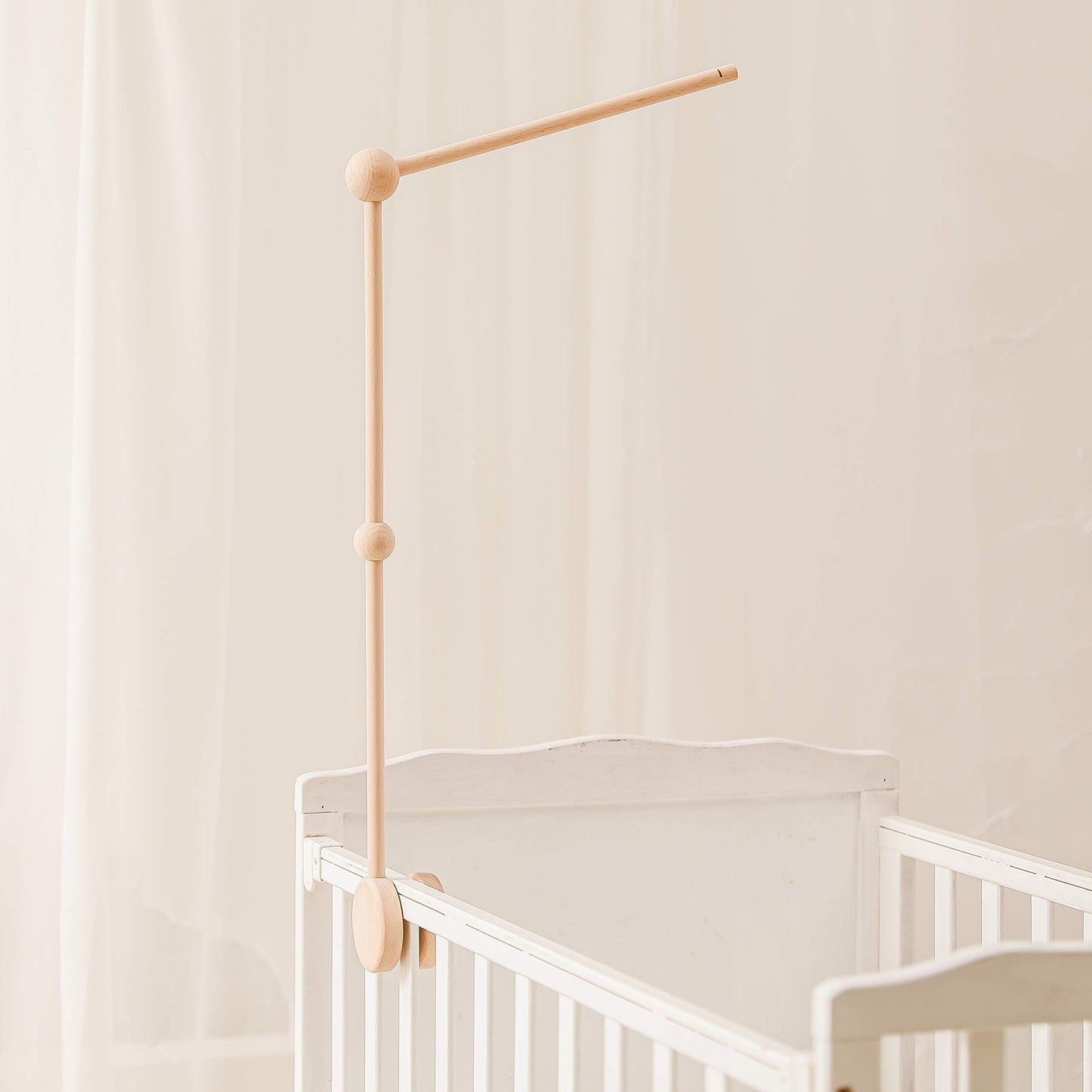 Baby Crib Mobile for Boys Girls| Boho Nursery Mobile| Gender Neutral Hand-Crocheted Mobile| Ceiling Mobile - Stars, Clouds, Moon