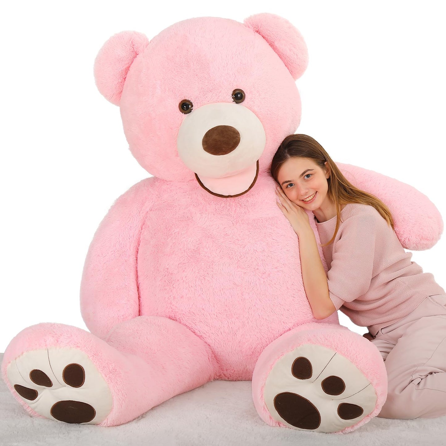MaoGoLan Giant Teddy Bear Stuffed Animal, 10 Feet Tall, Jumbo Size Plush, Charming and Fluffy for Decorations, Celebrations, Valentine's Day