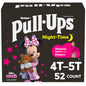 Pull-Ups Girls' Nighttime Potty Training Pants, Training Underwear, 2T-3T (16-34 lbs), 68 Ct, Packaging May Vary