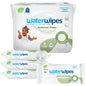 WaterWipes Plastic-Free Textured Clean, Toddler & Baby Wipes, 99.9% Water Based Wipes, Unscented & Hypoallergenic for Sensitive Skin, 60 Count (12 packs), Packaging May Vary