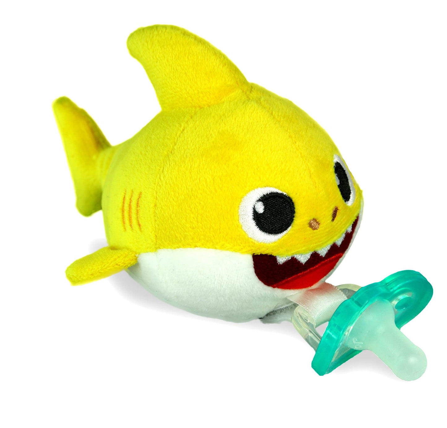 RaZbaby JollyPop Pacifier, Holder w/Detachable Baby Pacifier, Stuffed Animal RaZbuddy, All Ages 0M+, 100% Medical Grade USA Made Silicone, Machine Washable, Textured & Easy to Hold – Dragon