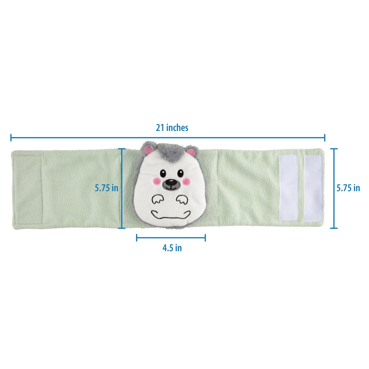 Dr. Brown's Infant Gripebelt Heated Belly Band, Soothe Baby's Tummy with Gentle Warmth and Compression, Hedgehog, 0m+