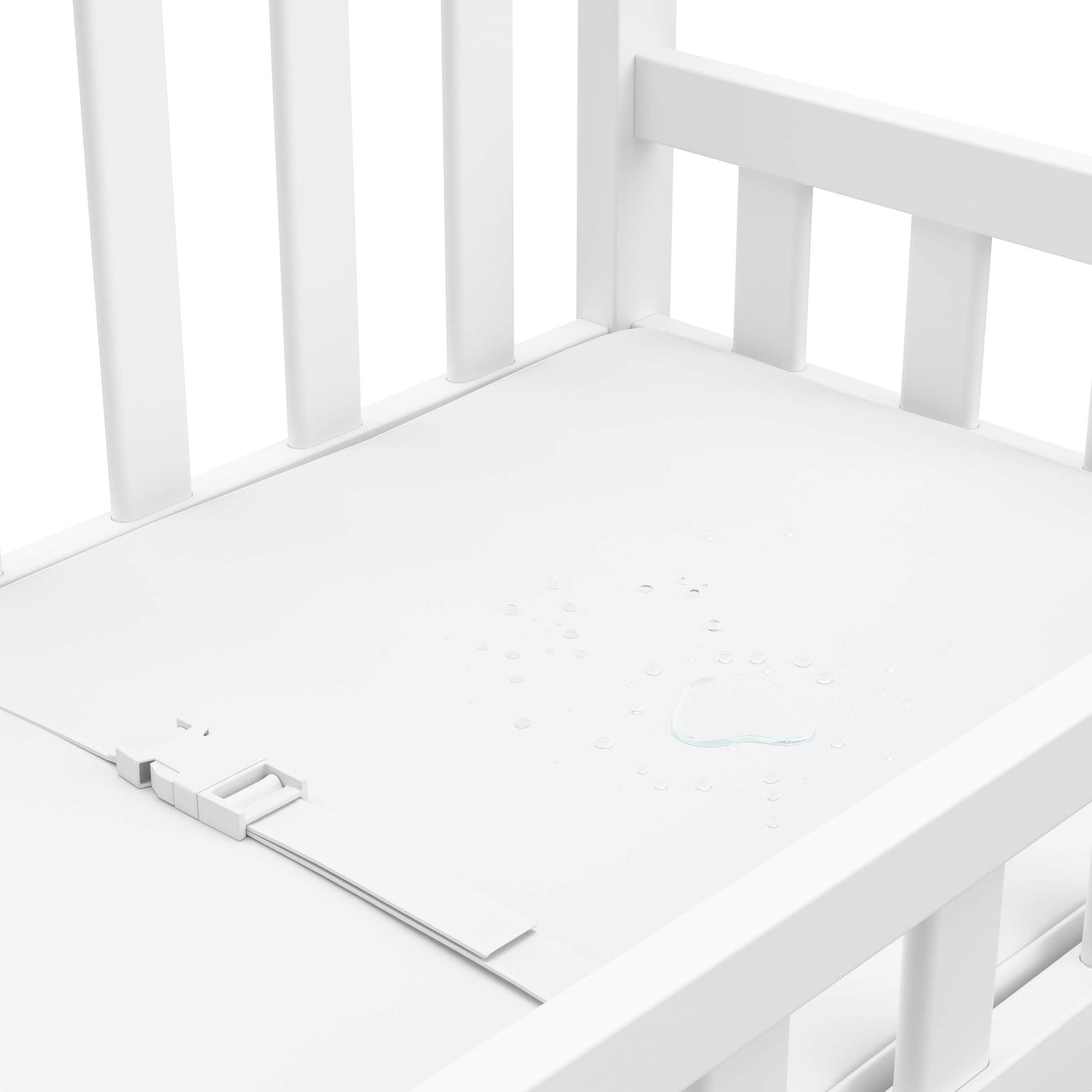 Graco Changing Table with Water-Resistant Changing Pad (White) – GREENGUARD Gold Certified, Multi Storage Nursery Changing Table for Infants and Babies