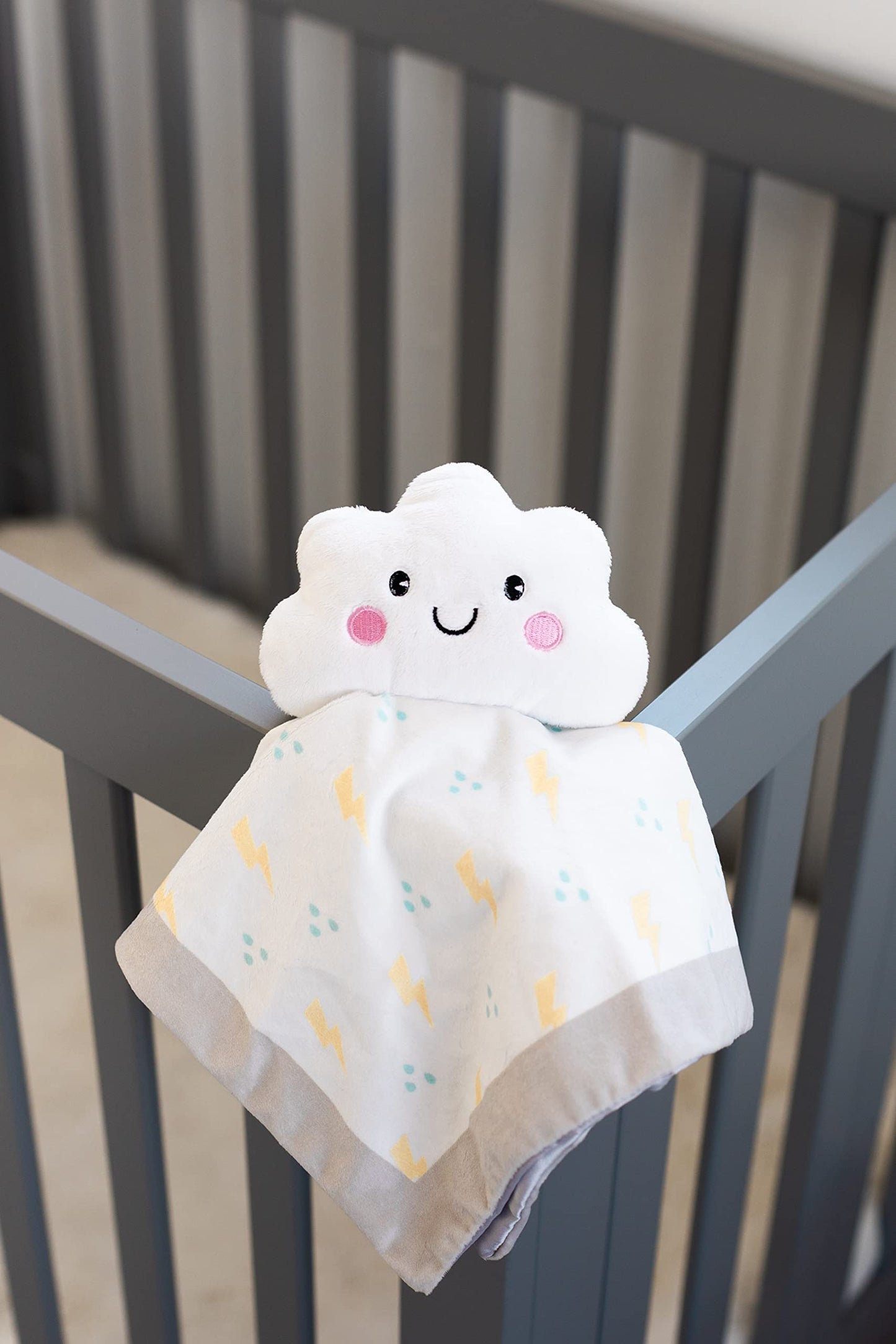 Pearhead Cloud Security Blanket, Soft Baby Lovey for Babies, Snuggle Toy Stuffed Animal, Newborn Infant and Toddler Security Toy, Baby Boy or Baby Girl Lovie, New Baby Gift, White Cloud Lovey