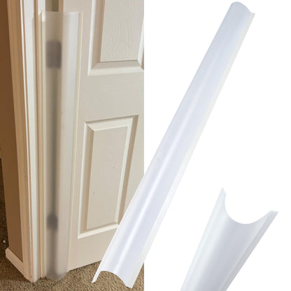 2PCS Child Proofing Door Finger Pinch Protector Clear Door Jam Shield for Child Safety Finger Pinch Guard Hinge Protectors for Kids/Pet