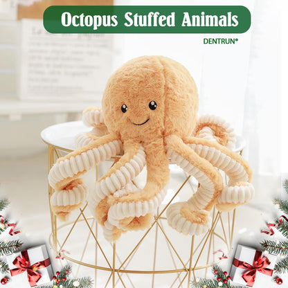 DENTRUN Octopus Stuffed Animals, Giant Octopus Plush Doll Play Toys for Kids Girls Boys Adults Birthday Xmas Halloween Present Stuffed Sea Animals Plushie, 7/16/24/32 Inches, 5 Colors