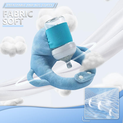 Baby Bottle Holder,Self Feeding Support Pad for Hands Free Bottle Feeding,Drying Rack Bottle (Grey)