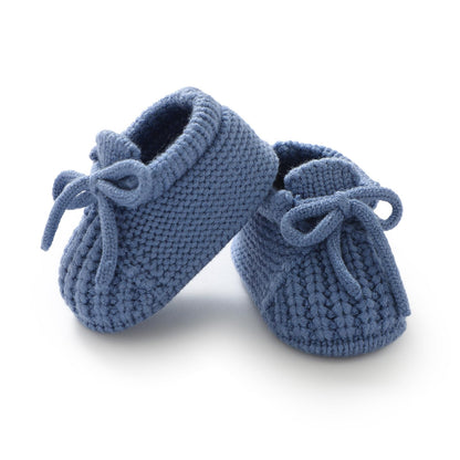 DovFanny Baby Booties Newborn Baby First Shoes Cozy Warm Knit Soft Booties for Toddler Infant Boy Girl