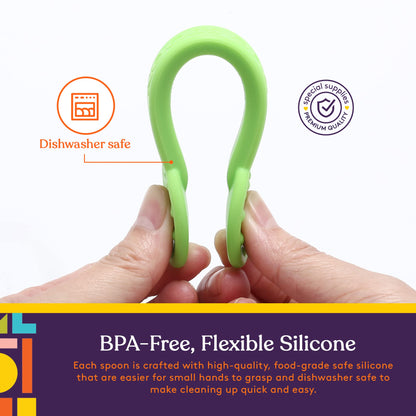Special Supplies Duo Spoon Oral Motor Therapy Tools, 3 Pack, Textured Stimulation and Sensory Input Treatment for Babies, Toddlers or Kids, BPA Free Silicone with Flexible, Easy Handle