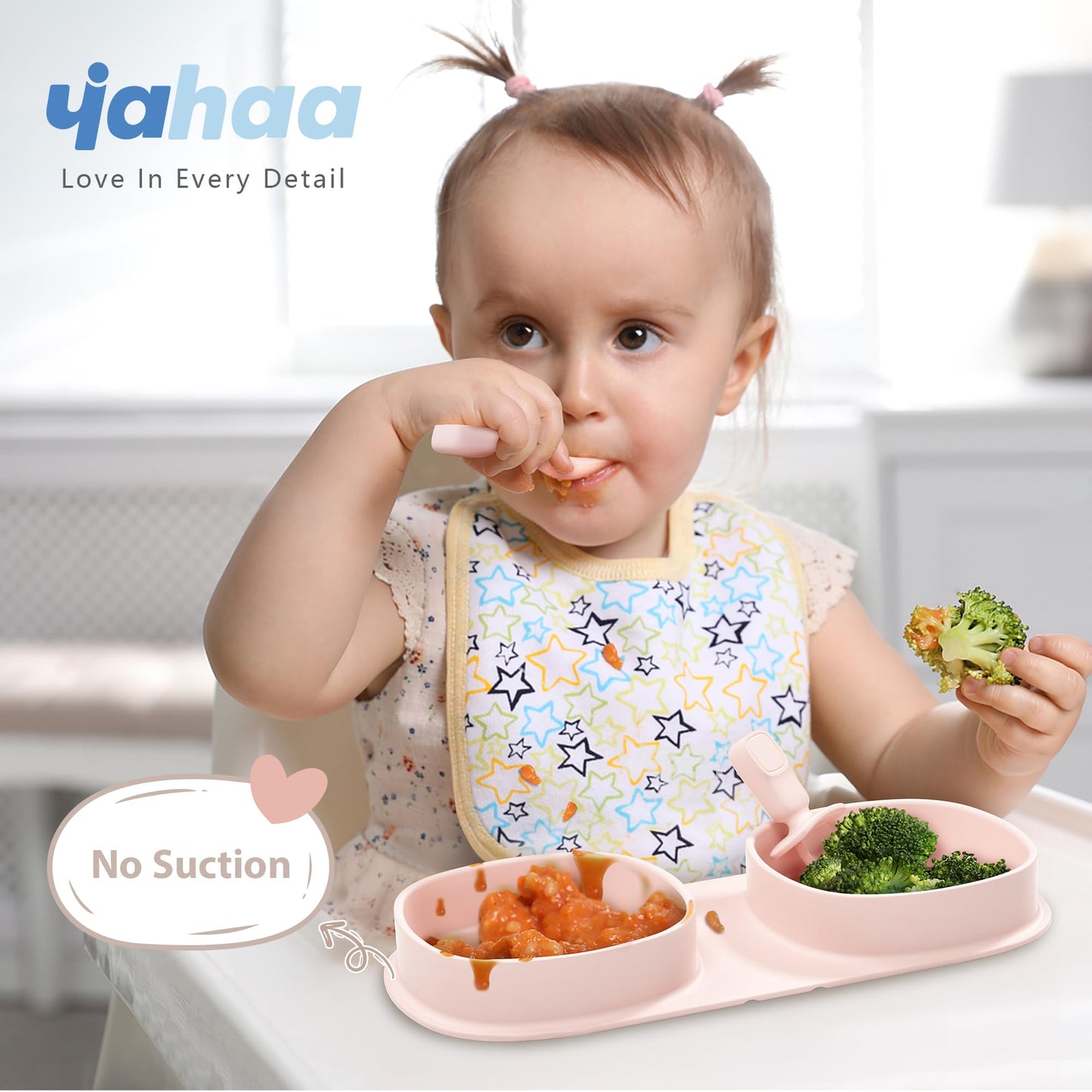 Silicone Foldable Novelty Dinner Plates,Baby Plates Travel Essential with Forks and Spoons,Microwave & Dishwasher SafeWatermelon