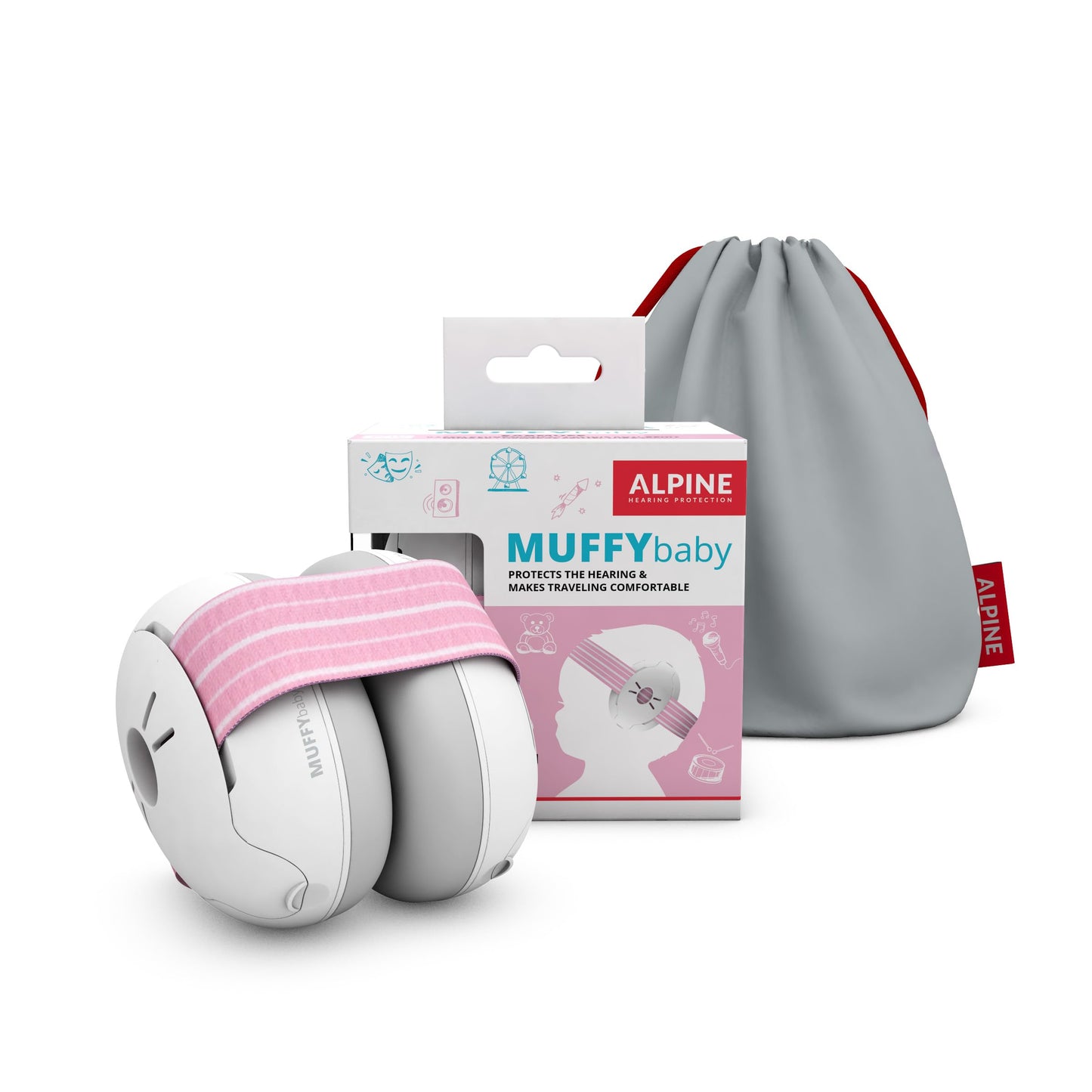 Alpine Muffy Baby Ear Protection for Babies and Toddlers up to 36 Months - CE & ANSI Certified - Noise Reduction Earmuffs - Comfortable Baby Headphones Against Hearing Damage & Improves Sleep - Green