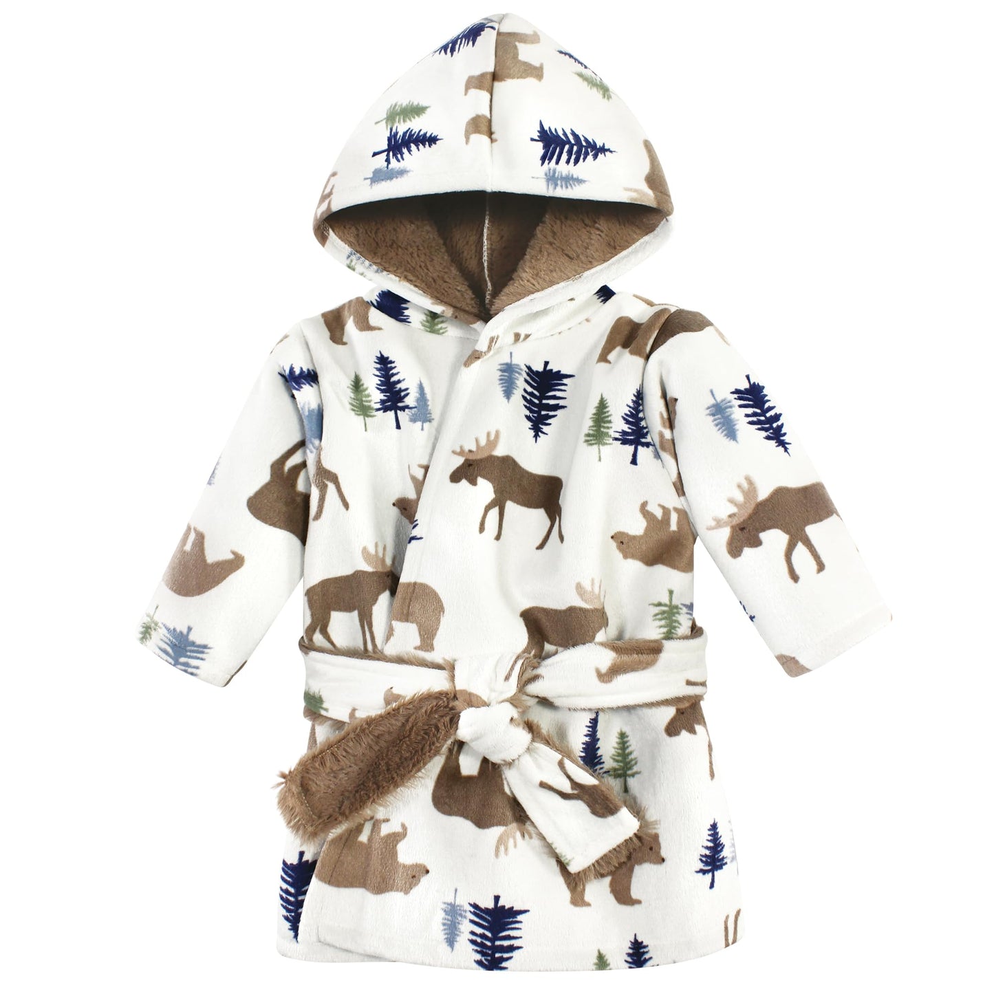 Hudson Baby Unisex BabyMink with Faux Fur Lining Pool and Beach Robe Cover-ups
