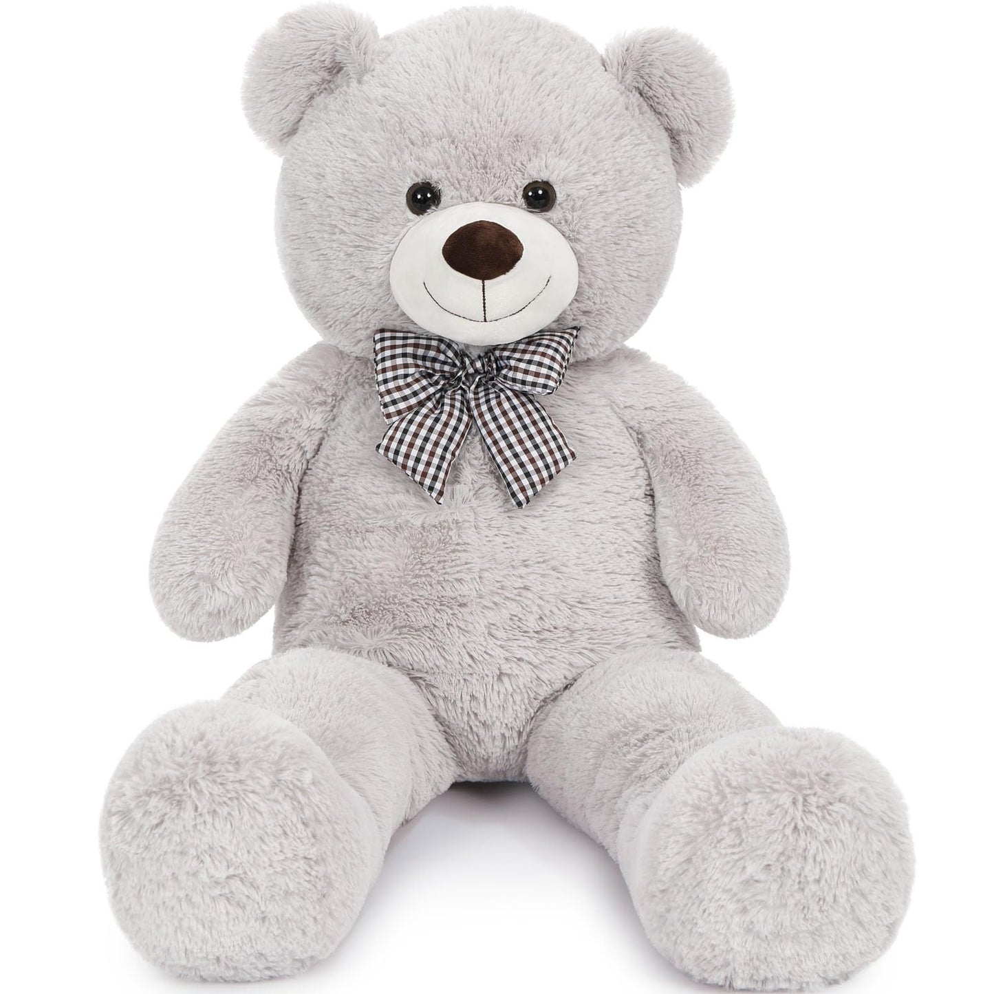 MaoGoLan Giant Big Teddy Bear 4 Feet 47 inch Life Size Tan Plush Bear Brown Stuffed Animal for Children Boyfriend