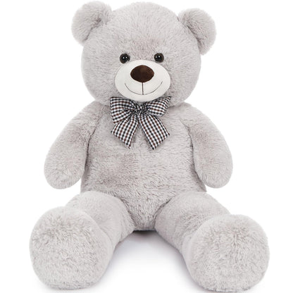 MaoGoLan Giant Big Teddy Bear 4 Feet 47 inch Life Size Tan Plush Bear Brown Stuffed Animal for Children Boyfriend