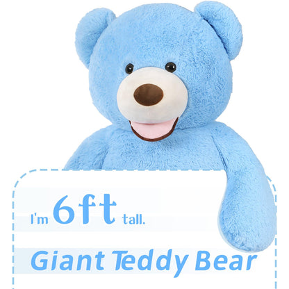MaoGoLan Giant Teddy Bear Stuffed Animal, 10 Feet Tall, Jumbo Size Plush, Charming and Fluffy for Decorations, Celebrations, Valentine's Day