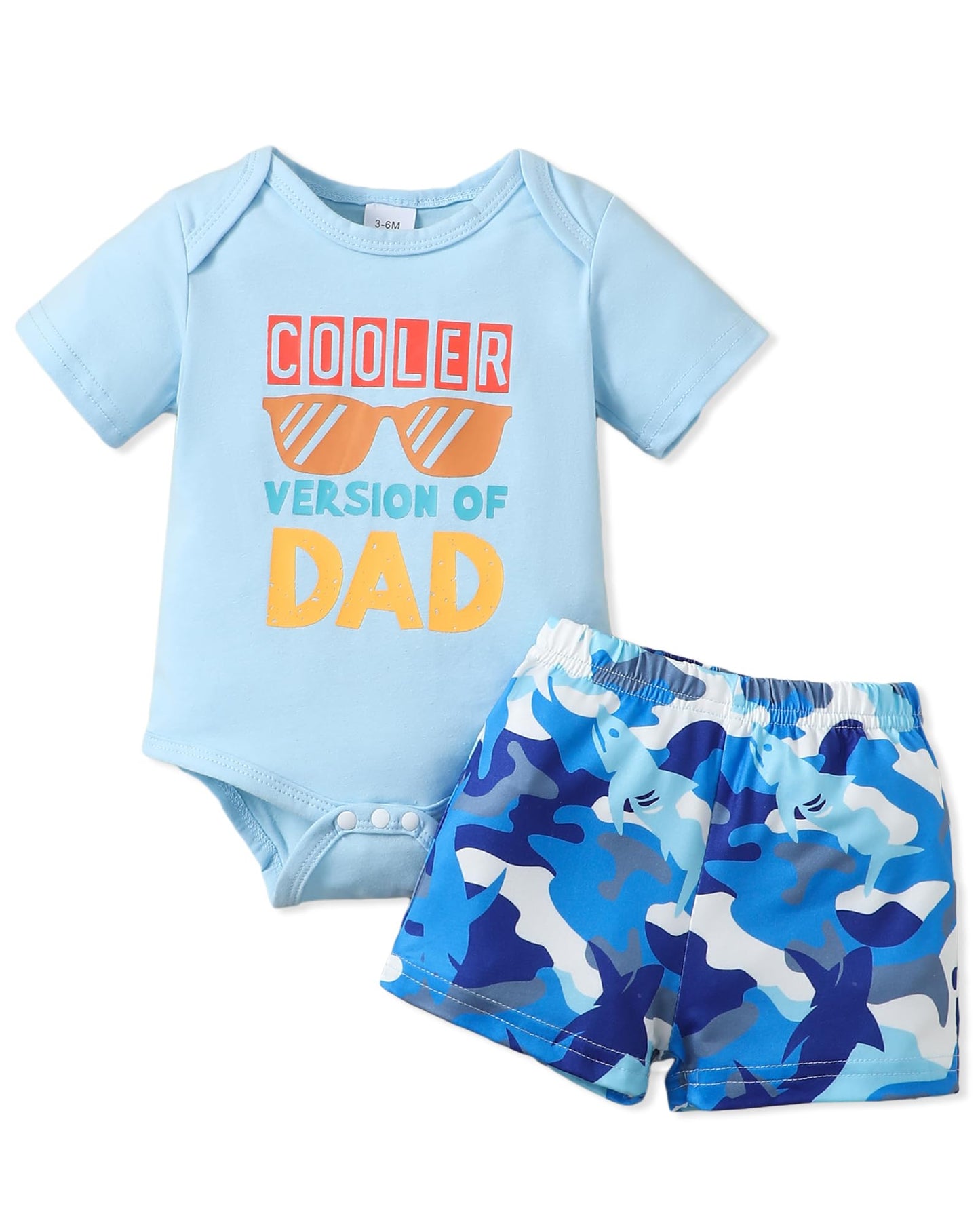 NZRVAWS Newborn Baby Boy Clothes Letter Printed Romper Shorts Summer Infant Outfits Camo Clothing Set 0 3 6 9 12 Months