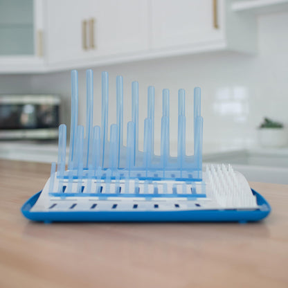 Dr. Brown's Folding Baby Bottle Drying Rack for Easy Storage, Dry Nipples, Pacifiers and Other Baby Essentials, BPA-free