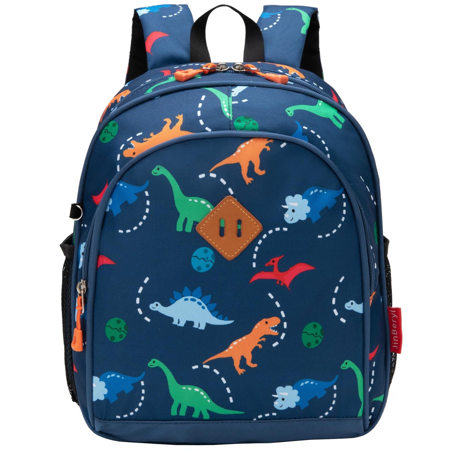 Toddler Backpack for Boys, 12 Inch Kids Dinosaur Backpack for Preschool or Kindergarten, Black