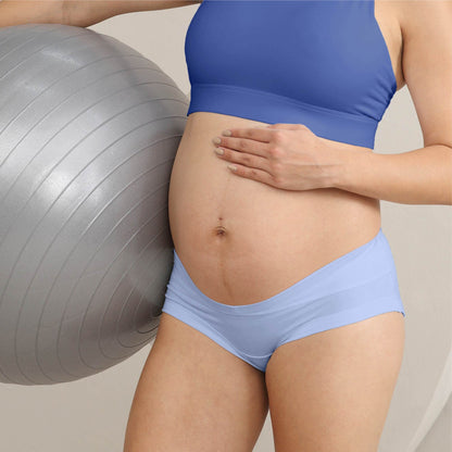 Intimate Portal Maternity Underwear Cotton Pregnancy Postpartum Panties Under the Bump Boyshort Briefs