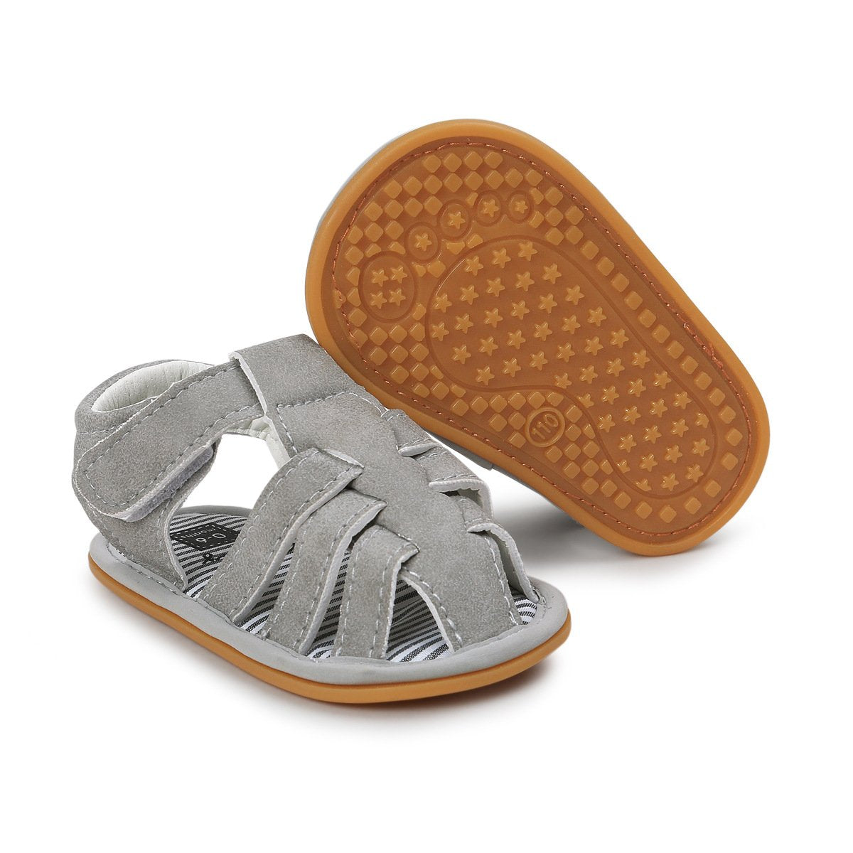 E-FAK Baby Boys Girls Summer Sandals Outdoor Beach Anti-Slip Rubber Soft Sole Newborn Toddler First Walker Shoes