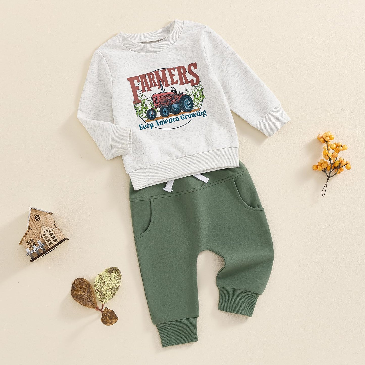 MA&BABY Toddler Boys Clothes Dinosaur Print 6 12 18 24 Months 3T 4T Outfits Long Sleeve Pullover Jogger Pant 2PC Sets