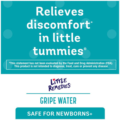 Little Remedies Gripe Water for Babies, Colic and Baby Gas Relief for Newborns, 4 Fl Oz, 3 Pack