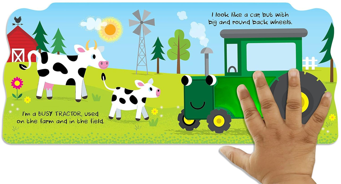 Busy Tractor - Touch and Feel Board Book - Sensory Board Book