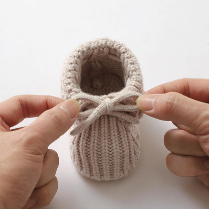 mimixiong Baby Booties Newborn Infant Sock Shoes Hand Knitting Crochet Boy and Girl Cozy Shoes