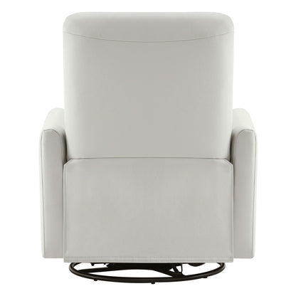 CHITA Power Recliner Chair Swivel Glider, FSC Certified Upholstered Living Room Nursery Reclining Sofa Chair with Lumbar Support, Linen