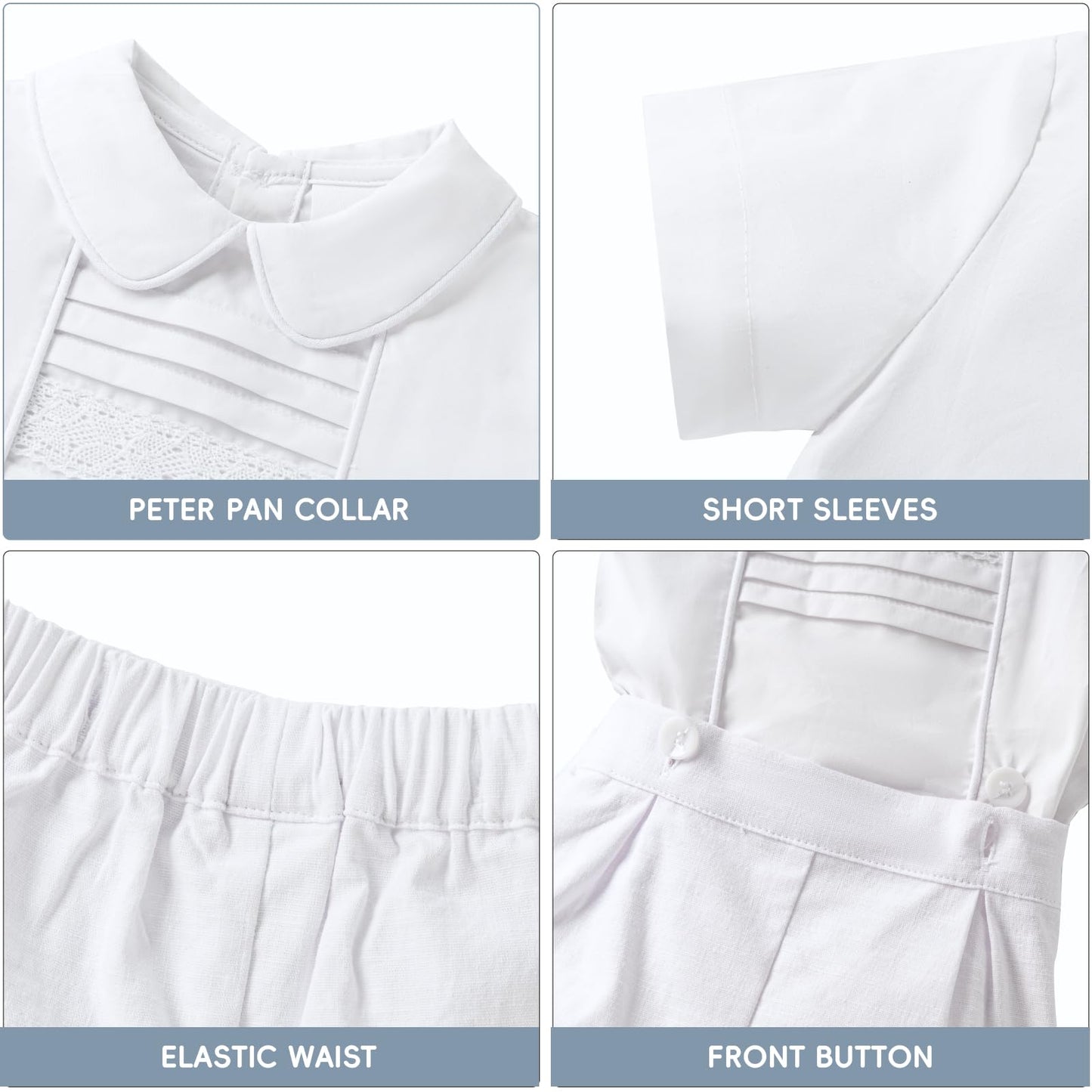 Booulfi Baby Boy Toddler Summer Clothes Wedding Birthday Outfits Suit for Boys T-Shirt and Shorts Set