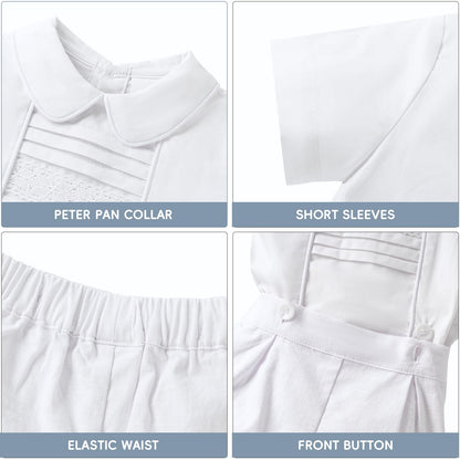 Booulfi Baby Boy Toddler Summer Clothes Wedding Birthday Outfits Suit for Boys T-Shirt and Shorts Set