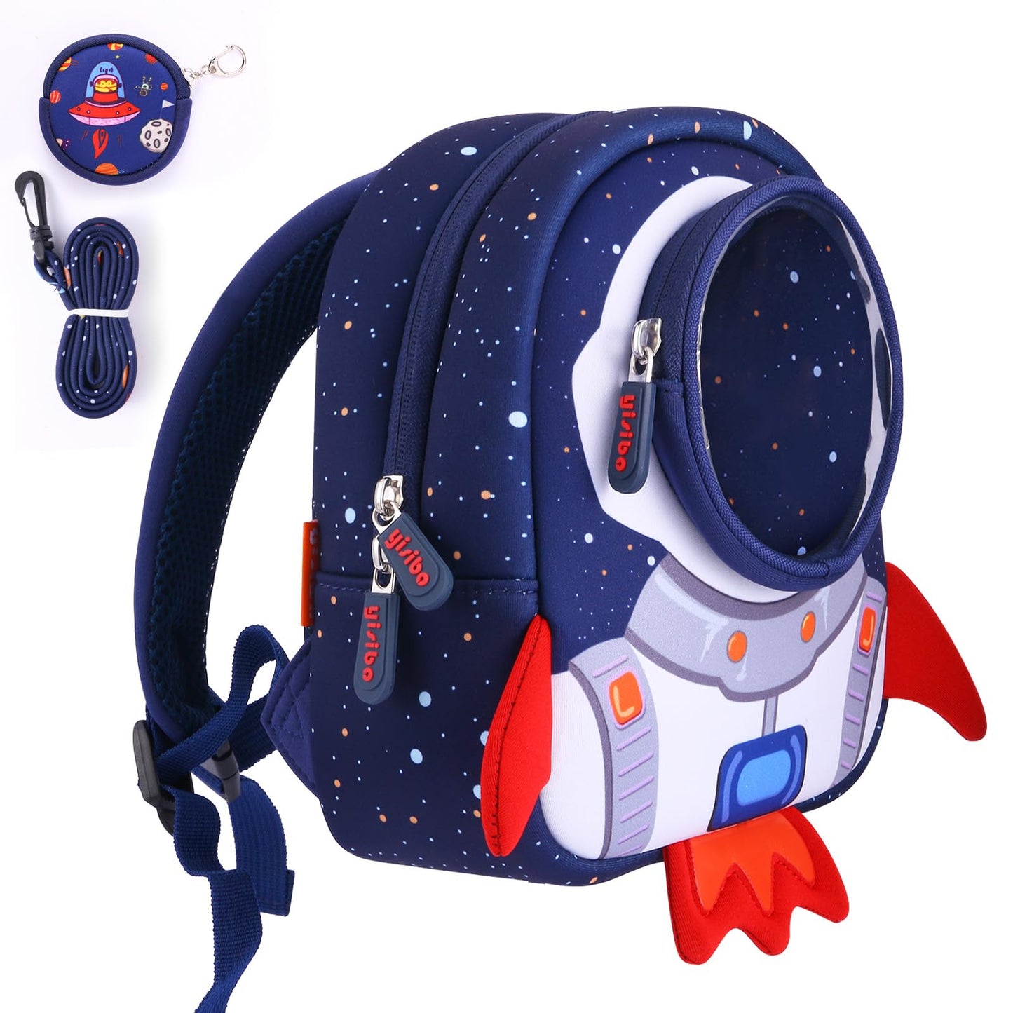 yisibo Rocket Toddler Backpack with Leash,3-6 Years Anti-lost Kids Backpack,Children Backpack for boys girls