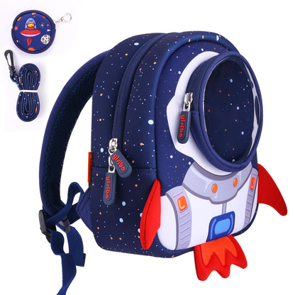 yisibo Rocket Toddler Backpack with Leash,3-6 Years Anti-lost Kids Backpack,Children Backpack for boys girls