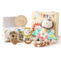 Bopoobo Baby Shower Gifts for Boys - New Born Gifts, Unique Essentials: Onesie, Blanket, Rattle, Lovey, Socks, Decision Coins, Milestone