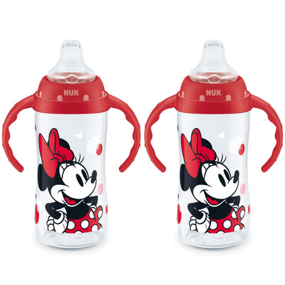 NUK Learner Cup, 10 oz, 8+ Months, 2 Count – BPA Free, Spill Proof Sippy Cup