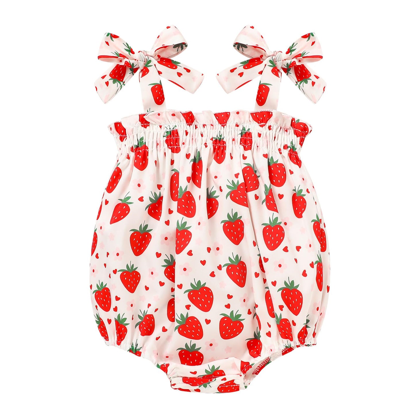 Baby Girl Summer Clothes Newborn Girl Outfits Cute Strap Baby Girl Romper Jumpsuit Infant Floral One Piece Bodysuit