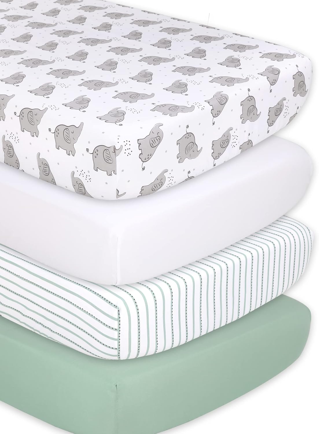 The Peanutshell Crib Bedding Sets, Safari Animals (7 Piece Crib Set)
