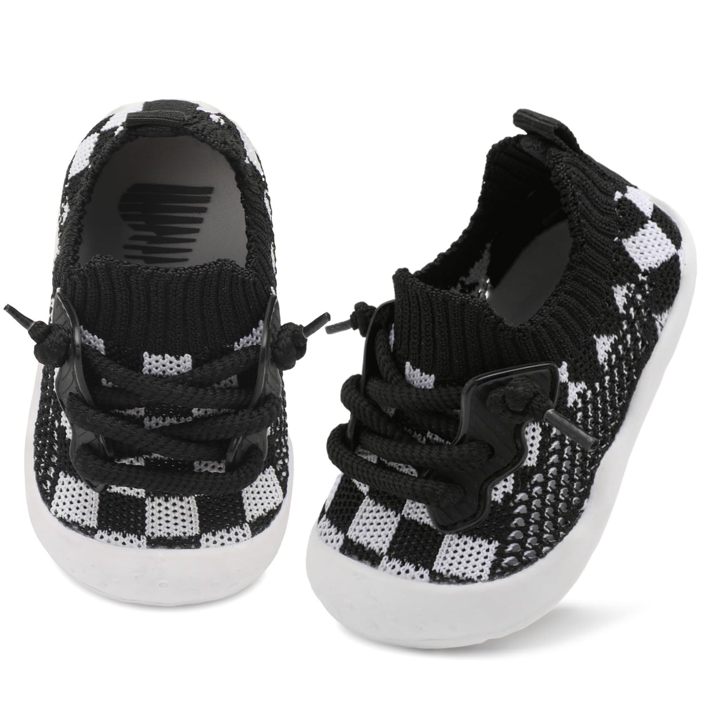 BARERUN Baby Shoes Baby First Walking Shoes Infant Sneakers Wide Barefoot Slip on Soft Sole Boys Girls Crib Shoe Toddler Breathable Lightweight House Socks